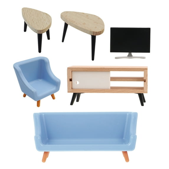 WEUVEB doll house accessories and furniture Dollhouse Furniture Wood 1 Set