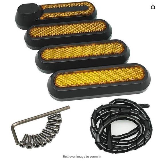 WEUVEB Electric Scooter Accessories Set for Nighttime Riding Safety and Visibility Enhancement