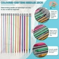 thumbnail image 1 of WEUVEB Aluminum Straight Knitting Needles Set with Multiple Sizes for Beginners and Experts, 1 Set, 1 of 8