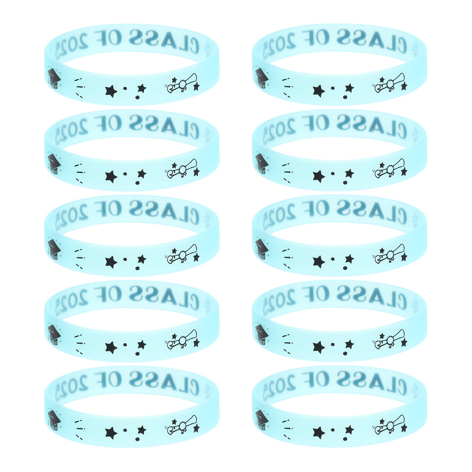 Class Of 2025 Wristbands Class Of 2025 Silicone Wristbands - Set Of 25 ...