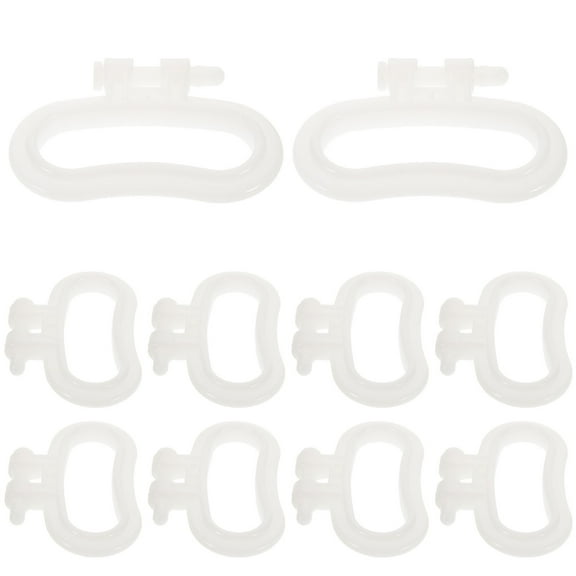 WEUVEB bucket handle replacement grip Bucket Handles White Plastic 10 Pcs