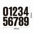 thumbnail image 1 of WEUVEB Easy Apply Black Adhesive Door Numbers Stick on Stickers for Home and Cars, 1 of 8