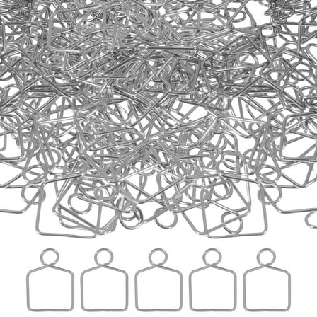 WEUVEB Silver Metal Chandelier Clips for Crystal Prisms Easy Installation