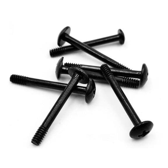 WEUVEB Black Metal PC Case Fan Screws Anti- Heat Dissipation 100 Pieces Replacement Hardware