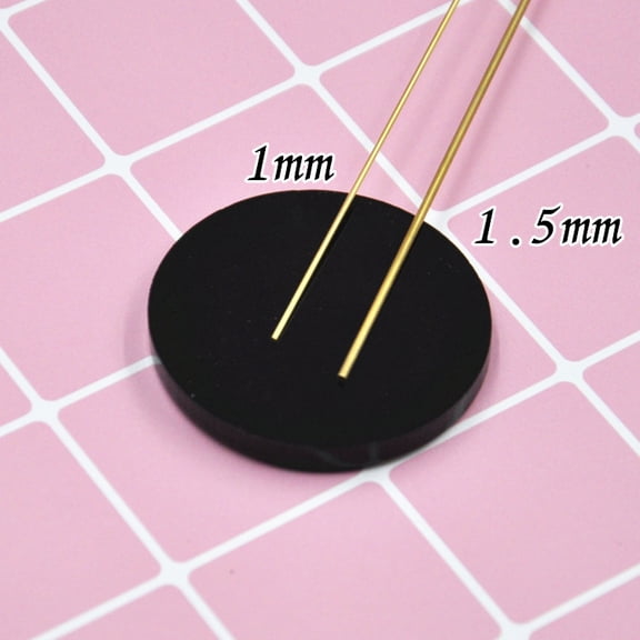 WEUVEB Flexible Copper Wire for Dolls Golden High Stability Support for Decoration 10Pcs