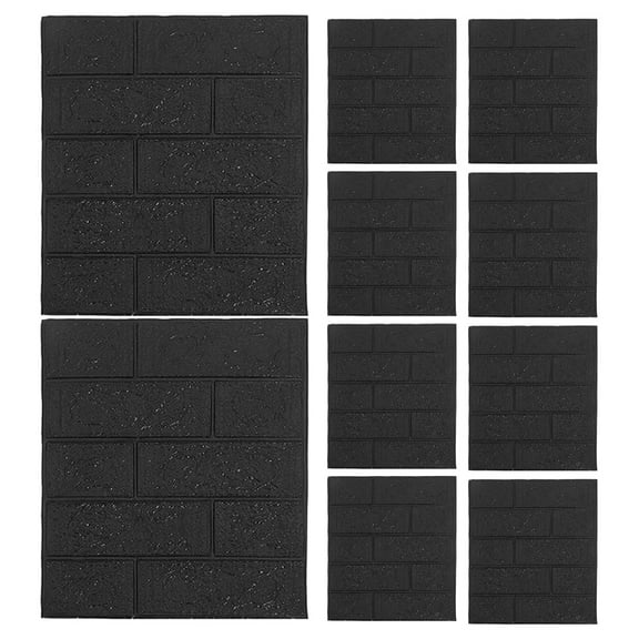 WEUVEB 10Pcs Removable Wallpaper with Realistic 3D Texture