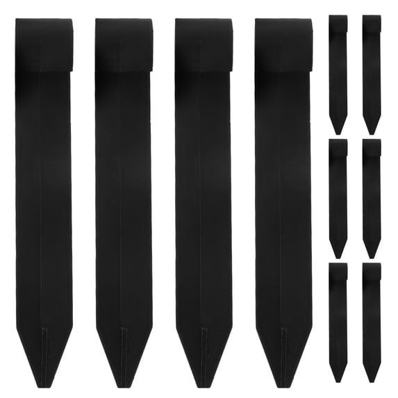 WEUVEB 10Pcs Irrigation Drip Stakes Black Durable PP Material Garden Support