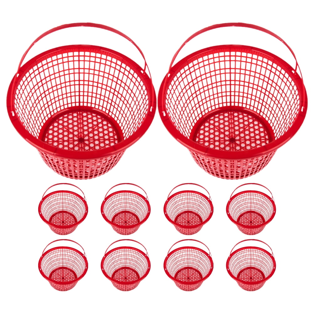 WEUVEB 10pcs Multi-Functional Plastic Produce Basket Fruit Picking and Storage Holder for Use
