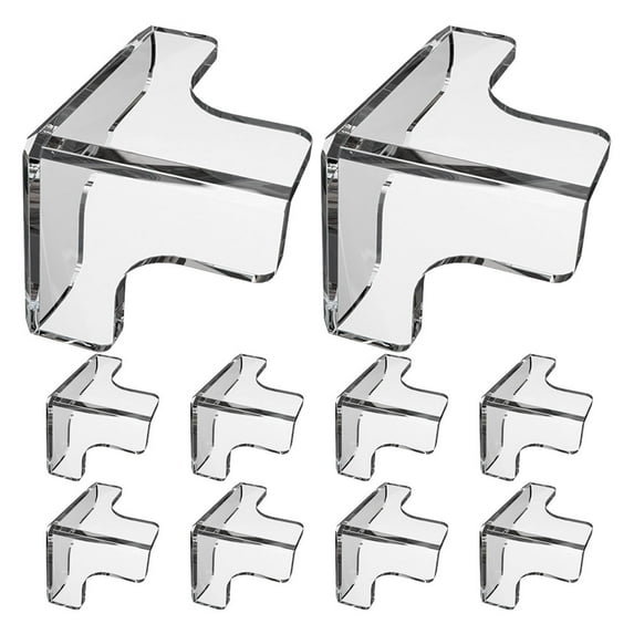 Dayesque 10pcs Clear Table Corner Protectors for Baby Safety, Soft PVC Furniture Edge Guards, Child Proofing Desk Edge Protectors