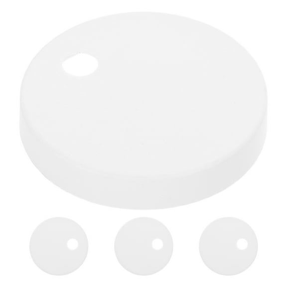 Dayesque 2 Pair White Plastic Toilet Bolt Caps Decorative Covers for Toilet Bowl Seat Floor Bathroom Fixture Parts