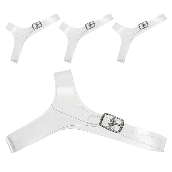 WEUVEB Detachable Transparent High Heel Straps, TPU Material, Anti- , Comfortable, 2 Pairs for Women Shoes