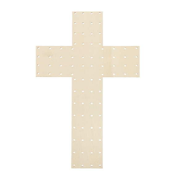 Dayesque 2 Pcs Wood Wreath Boards Crucifix Wreath Form Flower Wreath Frames With Holes For Diy Craft Decorating Wedding Easter Christmas Decor