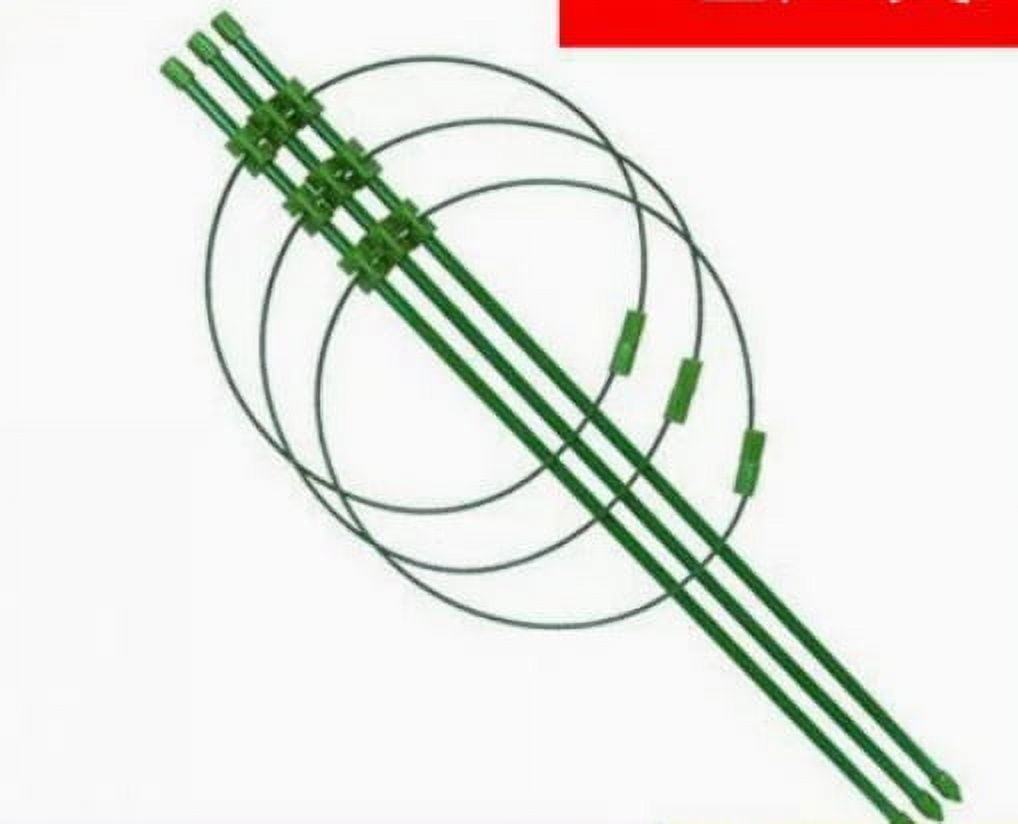 Dayesque 2-Pack Adjustable Plant Support Cages with Tomato Stakes for Garden, Balcony, Backyard, Flower Pots, Bonsai, Climbing Vines