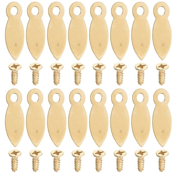 WEUVEB 200Pcs Heavy Duty Golden Picture Frame Hardware Fasteners Decorative Photo Frame Parts