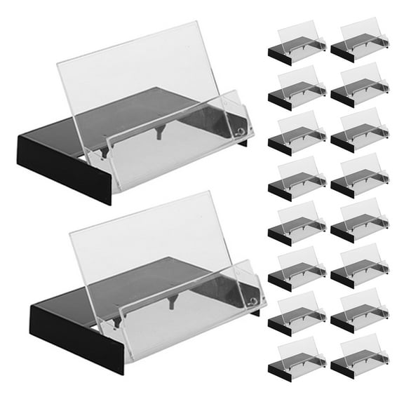 Dayesque 20pcs Clear Cassette Tape Storage Box Retro Music Tape Organizer Multi-Functional Cassette Holders For Home Offices
