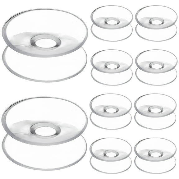 Dayesque 20pcs Double Sided Glass Suction Cups Table Top Clear Spacer Anti Slip Sucker Mini Glass Suction Pads Clear Hangers For Home Table Mirror Tiles Aquariums