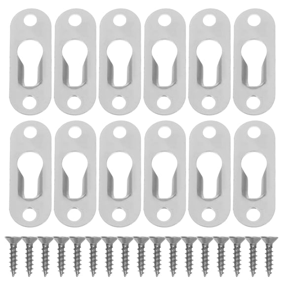 WEUVEB Iron Keyhole Wall Hangers for Home Decoration, and Stable with Easy Installation Hardware Included
