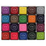 Dayesque 20pcs Stamp Pads For Rubber Stamps Stamp Ink Pads Ink Pad For Stamps Stamp Ink Pads For Rubber Stamps Finger Print Ink Pads Art Supplies