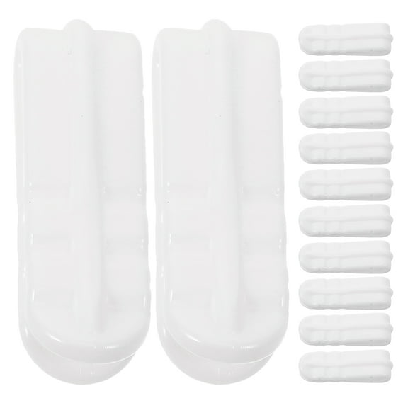 WEUVEB 20Pcs White Vacuum Compression Bag Clips for Airtight Sealing and Space Saving Storage