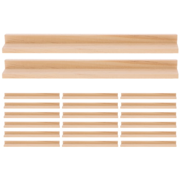 WEUVEB Tile Display Rack Wooden Domino Racks Wood 20Pcs