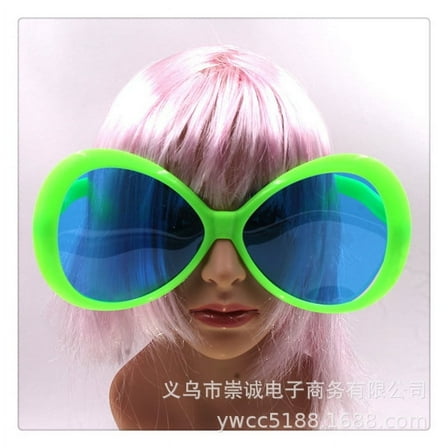 WEUVEB Novelty Eyeglasses Giant Sunglasses Assorted Color 2Pcs 9.8X5.9X4.4In