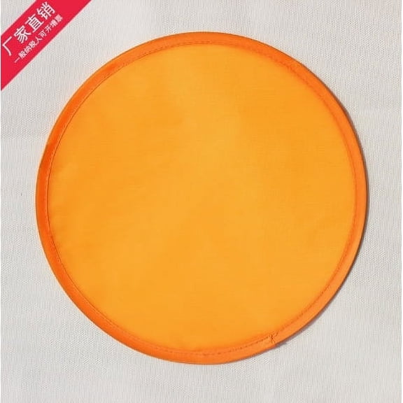 WEUVEB Set of 2 Orange Foldable Flying Disc Fans with Elegant Design for Home, Outdoor, Party, and Travel Use