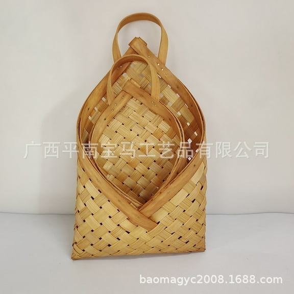 Dayesque 2PCS Wall Basket Mail Organization Kitchen Storage Organizer Rustic Decor Multi-Functional Hanging Basket for Fruits Vegetables and Sundries; Ideal for