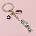 thumbnail image 1 of WEUVEB American Souvenir Keychain Multi Alloy Independence Day 2Pcs, 1 of 8