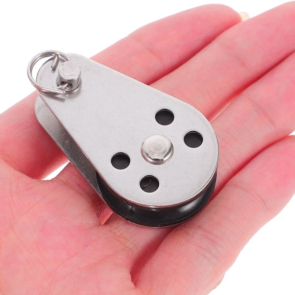 Dayesque 2-Pack Heavy Duty Stainless Steel Pulleys for Sailboats, Yachts, Kayaks, Boat Rigging, Wire Rope, and Weight Lifting Gear