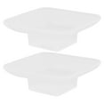 thumbnail image 1 of WEUVEB 2Pcs Creative Soap Dish For Bathroom Use Transparent Glass Extends Soap Lifespan, 1 of 9