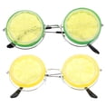thumbnail image 1 of WEUVEB Funny Eye Glasses Lemon Shaped Glasses Yellow 2Pack Back to School, 1 of 9