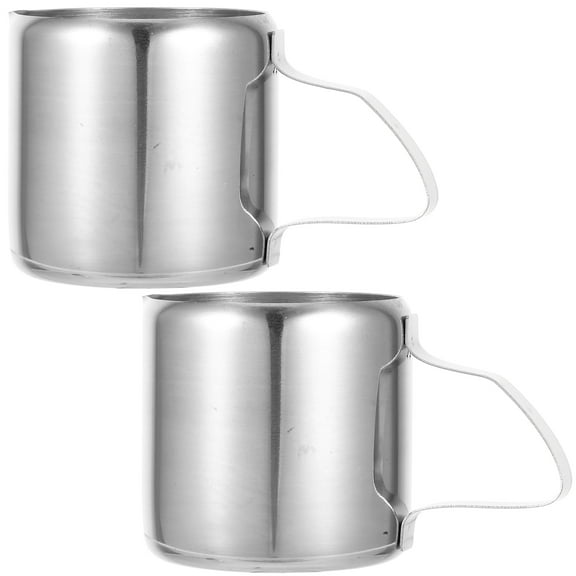 WEUVEB Stainless Steel Frothing Pitcher 12 oz for Cafe and Home Use, Easy to Clean, Tool