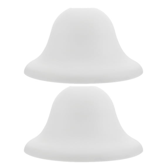 WEUVEB Plastic Lamp Shade White Round Mushroom Elegant Design for Home 2Pcs