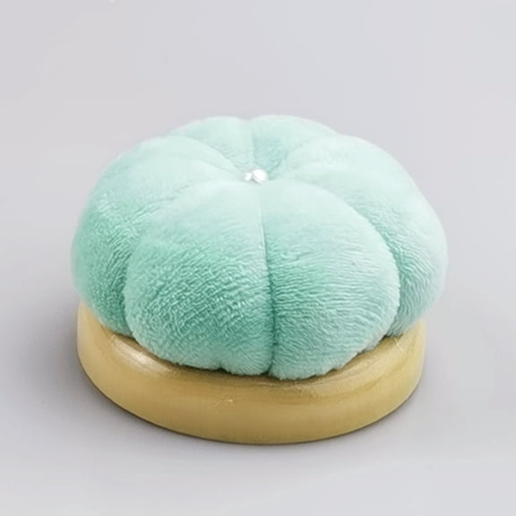 WEUVEB Light Green Portable Needle Holder Cute Pumpkin Design for Sewing 2Pcs