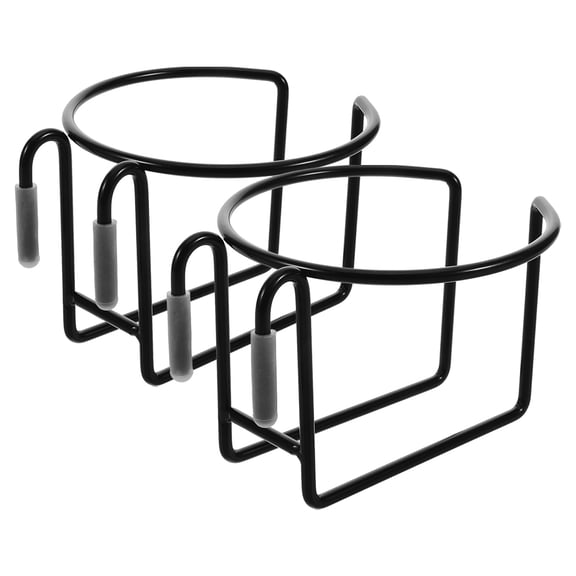 WEUVEB Universal Black Cup Holder for Shopping Cart 2 Pack - and Easy to Install, Perfect for Back to School