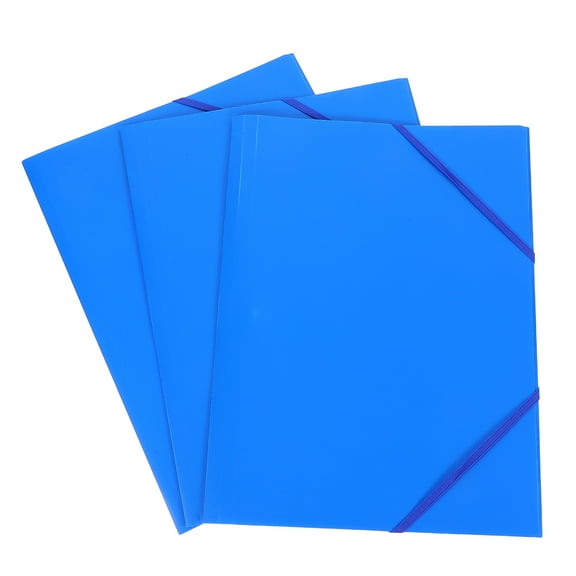 WEUVEB Legal Document Holder Document Organizer Folder Blue Plastic 3 Pcs