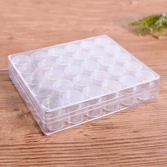 WEUVEB Clear Plastic Storage Bottles Set of 30, High Transparency Multipurpose Containers for Home, Travel, and Organization Needs