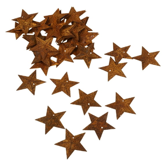 Dayesque 36 Pcs Rusty Metal Stars Mini Barn Stars Retro Western Family Farmhouse Garden Home Decorative For New Year Decorating Wall Art Decoration Festival Diy Accessory