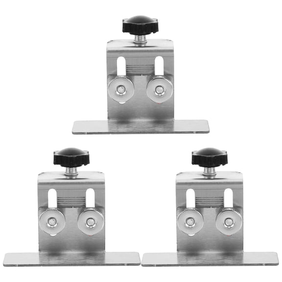 WEUVEB 3-Piece Cabinet Pull Set with Stainless Steel Clamps for Easy and Secure Cabinet Handle Installation