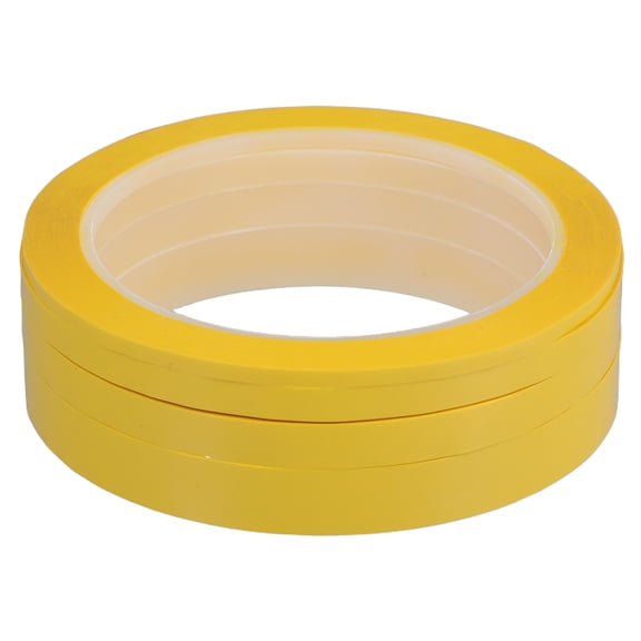 WEUVEB Yellow Pet Warning Tape for High-Temperature Electrical Insulation and Safety Marking, Tape