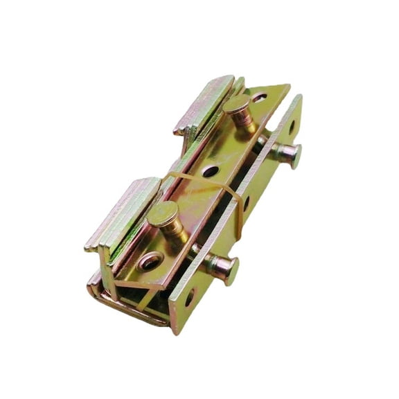 WEUVEB 4Sets Heavy Duty Bed Rail Connector Hardware Golden Iron Frame Accessories