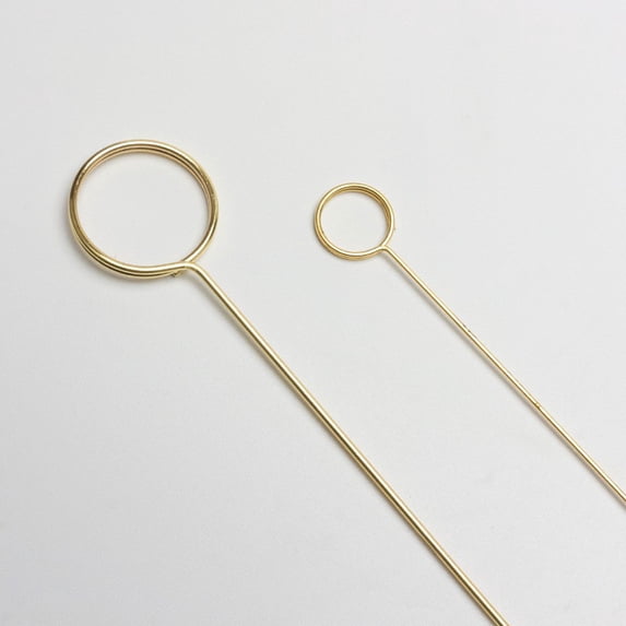 WEUVEB 40Pcs Metal Floral Card Holder Picks in Gold for Flower Bouquets and Elegant Wedding Place Cards
