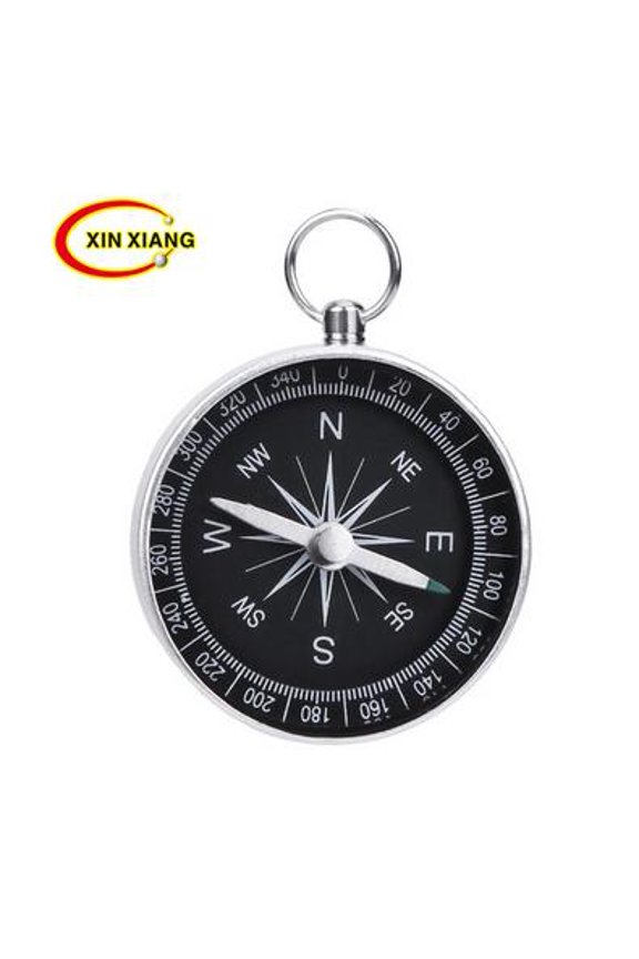 4Pcs Compact Aluminum Alloy Keychain Compass for Outdoor Survival