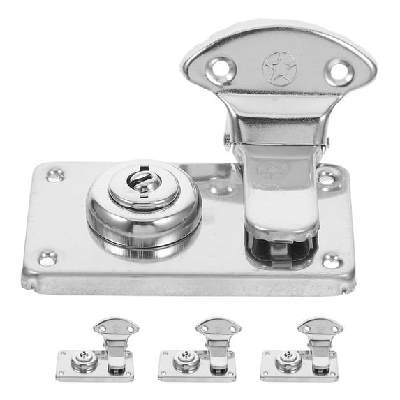 WEUVEB 4Pcs Decorative Box Hasp Latch Silver for Jewelry Box and Small Suitcase