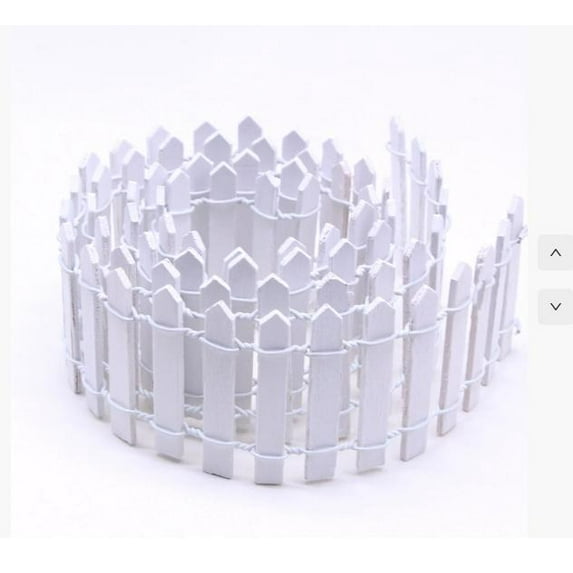 WEUVEB Decorative Small Garden Fences for Bonsai Plant Pots, 4 Pieces Miniature Outdoor Yard Fence