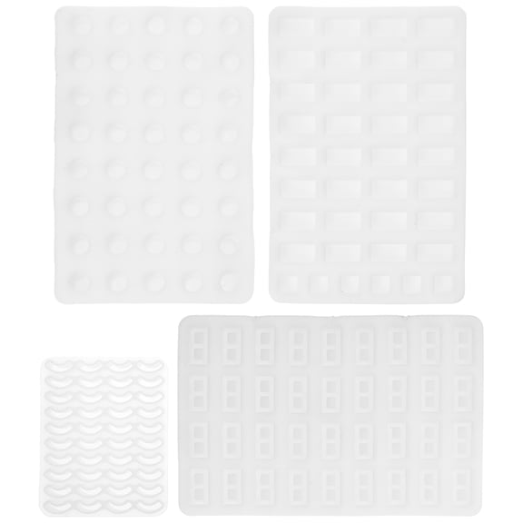 WEUVEB 4Pcs Precise Silicone Brick Molds for Model Building Supplies