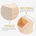 thumbnail image 1 of WEUVEB 4Pcs Khaki Solid Wood Furniture Feet Risers for Sofa Bed Table Height Increase, 1 of 8