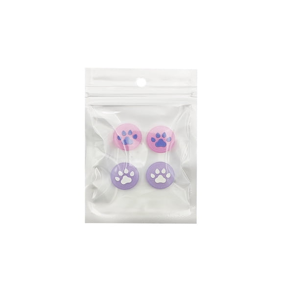 WEUVEB Thumb Grips for Cat Thumb Button Caps, Assorted Colors, 4 Pieces, Compatible with Controllers and