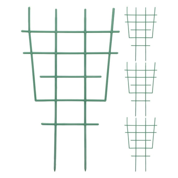 WEUVEB 4Pcs Reusable Plastic Plant Trellis for Potted Plants and Garden Use
