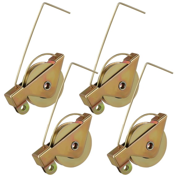 4pcs Sliding Screen Door Rollers with Iron Bearings, Replacement Wheels for Home Window and Screen Doors